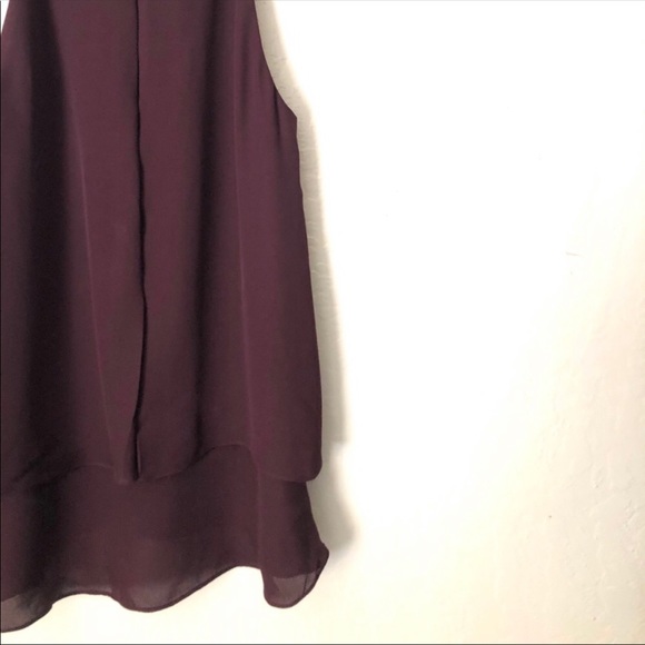 Theory Falice silk sleeveless Blouse Top Burgundy red in size 0 - Picture 9 of 12